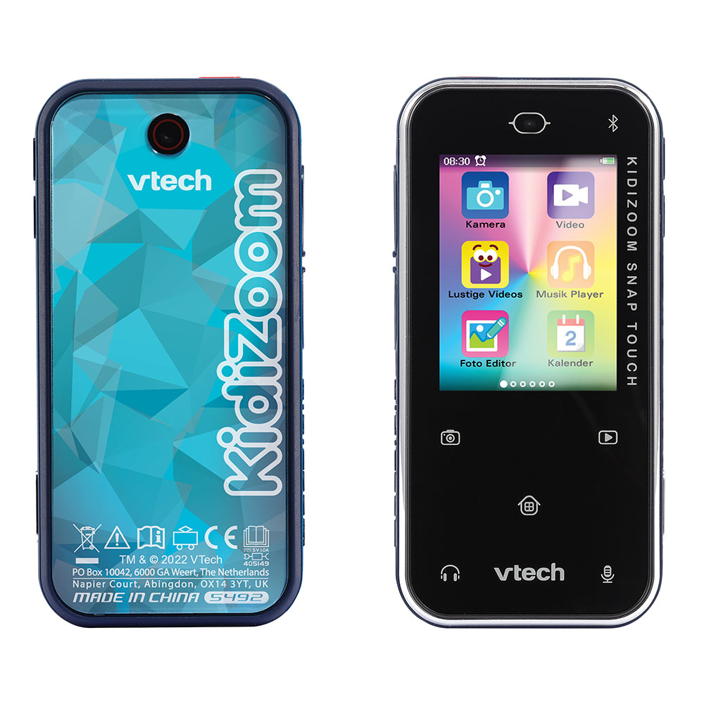 VTech KidiZoom Snap Touch Blue, Device for Kids with 5MP Camera, Games &  Apps, Take Photos, Selfies & Videos, Includes MP3 Player, Filters,  Bluetooth